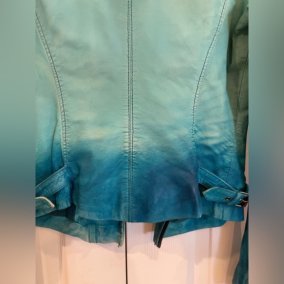 NWT Muubaa ombre color leather jacket - Picture 7 of 11